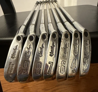 Walter Hagen Haig Ultra Reg 75 Forged Golf Clubs RH Irons 2,4,6,7,8,9,PW Used - Image 1 of 4