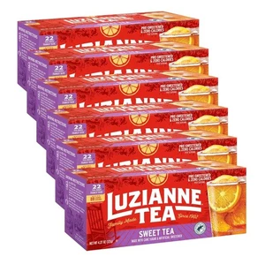 Luzianne Süße Teebeutel Familiengröße 132 Teebeutel (6 Schachteln à 22 Stück Packung) S - Bild 1 von 4