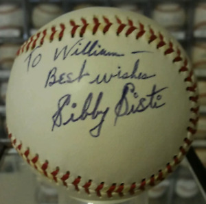 Sibby Sisti signed baseball