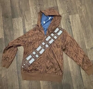 Star Wars Youth Size Medium Brown Chewbacca Chewy Disney Costume Hoodie Jacket - Picture 1 of 8