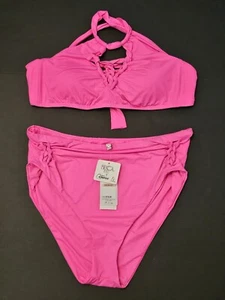 Becca etc heißrosa Schnürbikini 2-teiliges Set Gr. 2X (20-22) - Bild 1 von 11