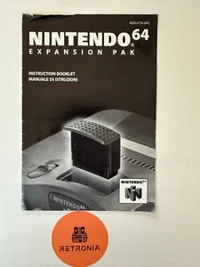 Nintendo 64 Expansion Pack Nintendo N64 Instruction Manual PAL Version - Picture 1 of 4