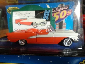 1955 OLDS 88 STARFIRE CONVERTIBLE FABULOUS 50'S WITH BILLBOARD 1/43 ROAD CHAMPS  - Picture 1 of 11