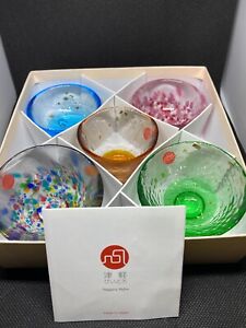 Tsugaru Vidro 5 Pcs Glassware Sake Cups Set