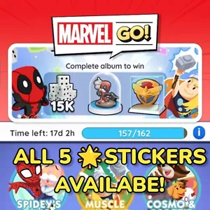 Monopoly GO 5 Stars Sticker - Picture 1 of 2