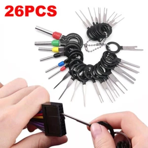 26Pcs Wire Connector Terminal Pin Release Key Extractor Tool Electrical Removal - Picture 1 of 8