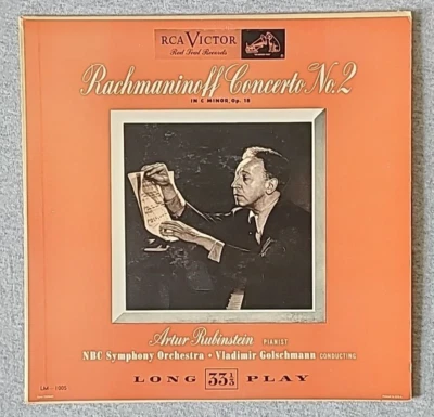 Vinyl LP - Arthur Rubinstein - Rachmaninoff Piano Concerto No 2 - RCA Victor - Image 1 of 4