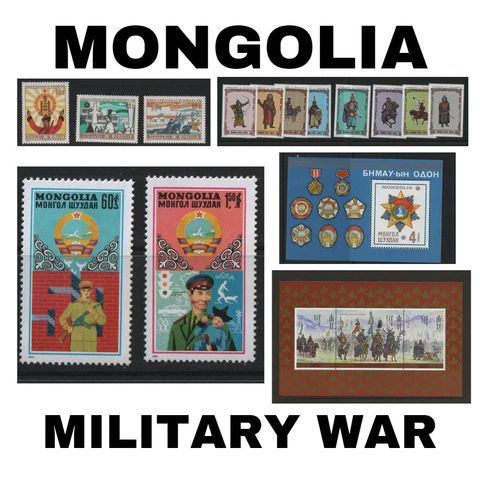 Thematic Stamps - Mongolia - Military War - Choose from dropdown menu Cover