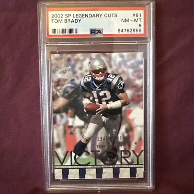 Tom Brady 2002 SP Legendary Cuts #91 1945/2500 PSA 8 - Image 1 of 3