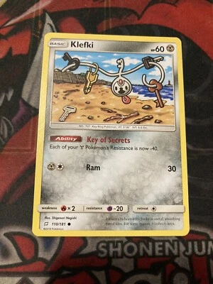 Klefki - 110/181 - S&M - Team Up - Common - Pokemon TCG Card - NM - Image 1 of 2