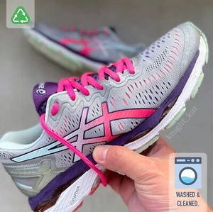 Asics Gel Kayano 23 Women’s Sneakers US 7.5 Silver / Pink Glow T696N🔥 - Picture 1 of 17