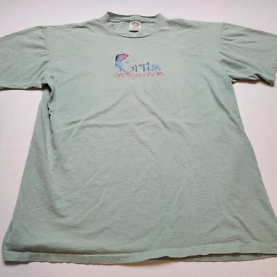 Camiseta De Colección Grits Niñas Levantadas al Sol Mujer L Verde EE. UU. 90s 😀7 Foto 1 de 4