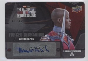 2022 Forged Vibranium Tier 1 46/49 Florence Kasumba as Ayo #FVA-FK Auto 08ng