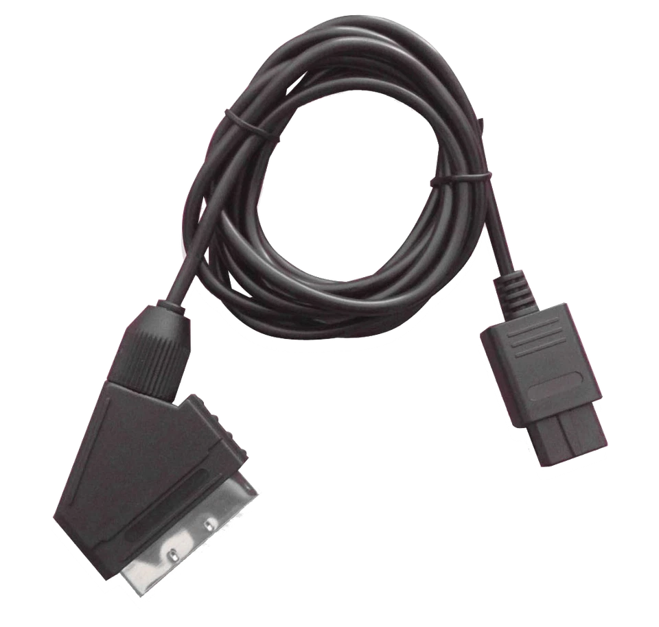 GWP Replacement RGB Scart Cable for SNES/GameCube /Nintendo 64 N64 PAL - Image 1 of 2