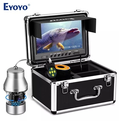 Eyoyo 9in Underwater Fishing Camera 360° Panning Camera with 8GB Video Recording - Image 1 of 4