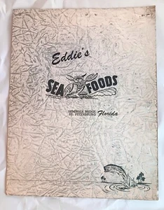 Vintage FL Menu Eddie's Sea Foods Millionaire Special (Sissies Don't Order) - Bild 1 von 7
