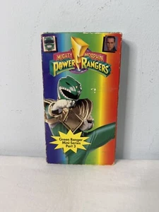 Vintage Mighty Morphin Power Rangers GREEN RANGER VHS Video Tape PART 3 - Picture 1 of 6