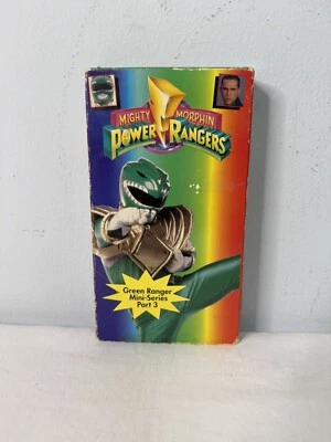Vintage Mighty Morphin Power Rangers GREEN RANGER VHS Video Tape PART 3 - Image 1 of 4