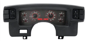 Dakota Digital 90-93 Ford Mustang Analog Gauge System Carbon Red VHX-90F-MUS-C-R - Picture 1 of 6