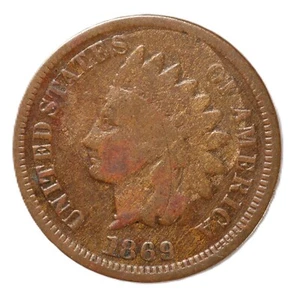 1869 Indian Head Cent 1C - Bild 1 von 2