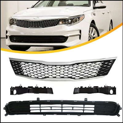 Parrilla inferior superior delantera + soporte de parachoques izquierda y derecha para Kia Optima EX 16-18 Foto 1 de 4