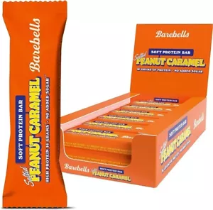 Barebells Soft Protein Bar Salted Peanut Caramel 12 Bars Barebell Bars - Picture 1 of 5