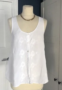 Gorgeous Embroidered Sleeveless Top Size 8 Spring Summer Holidays BARELY WORN - Picture 1 of 11