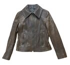 DOLCE &amp; GABBANA fula7 lambskin genuine leather zip biker jacket