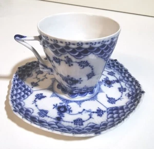 Royal Copenhagen Musselmalet Vollspitze Kaffeetasse /Untertasse 1036 446 - Bild 1 von 5