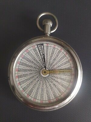 MOKO LIGHTNING CALCULATOR Made In Germany Rare Antique Early Pocket Watch Style • 199€
