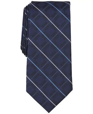 $69 Nuevo Corbata Alfani Para Hombre Azul Cuadros Formal Talla Uno Foto 1 de 4