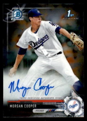 2017 Bowman Chrome Draft #CDAMC Morgan Cooper Dodgers Auto (ref 30969) - Image 1 of 2