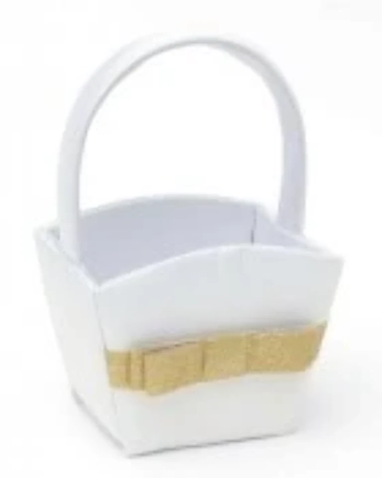 Золотой блестящий бант цветок девочка корзина - Изображение 1 из 1