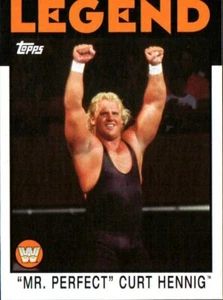 Tarjeta de lucha libre Topps WWE Heritage 2016 #93 Mr. Perfect Curt Hennig - Imagen 1 de 2