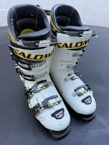 Salomon X-Max 120 Skischuhe weiß / schwarz grüne Akzente Größe 27,5 - Bild 1 von 24