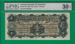 Australia pound ND(1927), P16c, PMG VF *30* w/ the coveted EPQ designation! - Picture 1 of 2