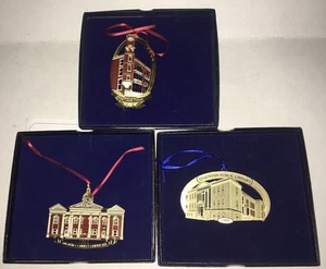 3 ORNAMENTS Staunton VIRGINIA Augusta Junior Women's Club RETIRED HOLIDAY SAJWC - Picture 1 of 8