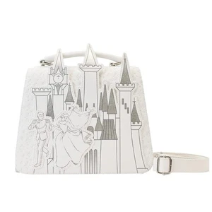 Disney Loungefly Sleeping Beauty Castle Wedding Anniversary Satchel Bag - Picture 1 of 15