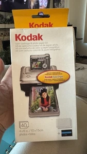 New Kodak EasyShare PH-40 Color Cartridge & Photo Paper Kit 40 4x6 in Photos - Picture 1 of 6