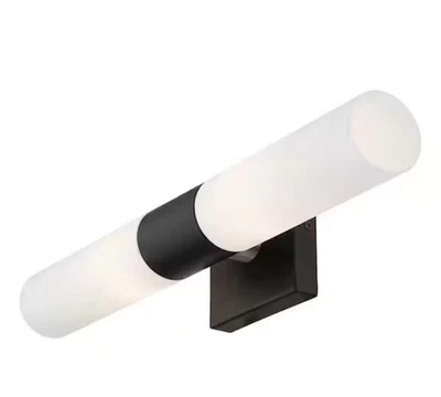 Aplique de pared industrial de níquel cepillado para baño ECOBRT Foto 1 de 4