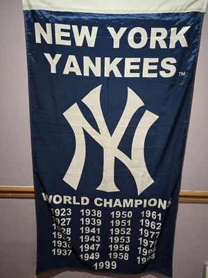 New York Yankees MLB 36" x 62" Embroidered  World Series Banner - Image 1 of 3