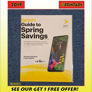 2019 Sprint + Apple Iphone + Samsung 6 Page Print Ad Phone Magazine - Book #4 - Picture 1 of 2