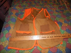 Ranger Made in USA Upland Game Bird Huting Vest-Tan with orange trim - XL size - Picture 1 of 3