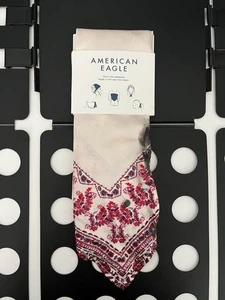 American Eagle Bandana Schal Damen Einheitsgröße rosa rot Blumenmuster Mehrzweckdruck - Bild 1 von 7