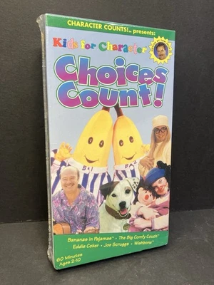 Kids for Character: Choices Count! VHS 1997 Children’s New Unopened Vintage  - Image 1 of 4
