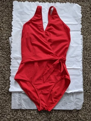 Tory Burch 红色连体泳衣 L — 第 1/4 张图片