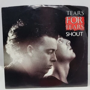 Tears For Fears Shout + Pic Sleeve 7" 45rpm M- Vinyl 80's Record 45 - Picture 1 of 4