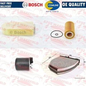 FOR MERCEDES E220 E250 CDI GENUINE BOSCH AIR OIL DIESEL FUEL FILTER SERVICE KIT - Picture 1 of 2