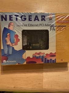 Netgear FA-310TX Fast Ethernet PCI Adapter Card 10/100 Mbps NEW FACTORY SEALED - Picture 1 of 10
