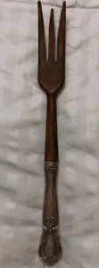 Gorham Melrose Sterlingsilber & Holz (11,25 Zoll) Größe Salat/Serviergabel - Bild 1 von 3